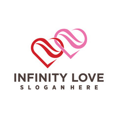 Illustration of Happy Valentines Day, Unlimited Love