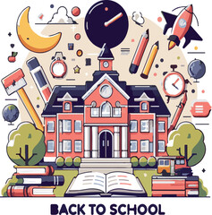 Back to school Vector illustration