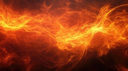 Fototapeta premium Red orange fire flame background wallpaper. Bright light and heat energy blaze, fiery spark burn effect, power