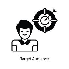 Target Audience vector filled outline Icon Design illustration. Graphic Design Symbol on White background EPS 10 File