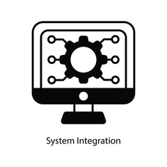 System Integration vector filled outline Icon Design illustration. Graphic Design Symbol on White background EPS 10 File