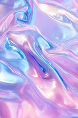 Fototapeta premium iridescent liquid, pastel pink and blue colors, wallpaper