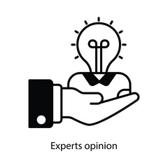 Experts opinion vector filled outline Icon Design illustration. Graphic Design Symbol on White background EPS 10 File
