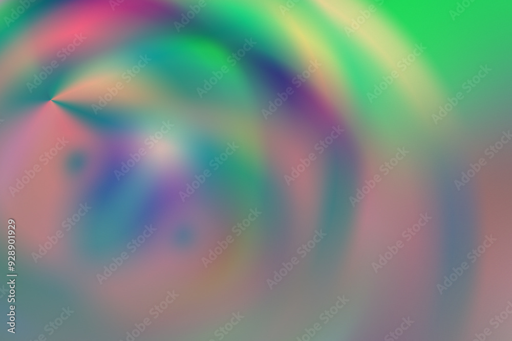 Poster abstract blurred gradient background in soft pastel tones of green, pink, and purple. smooth, swirli
