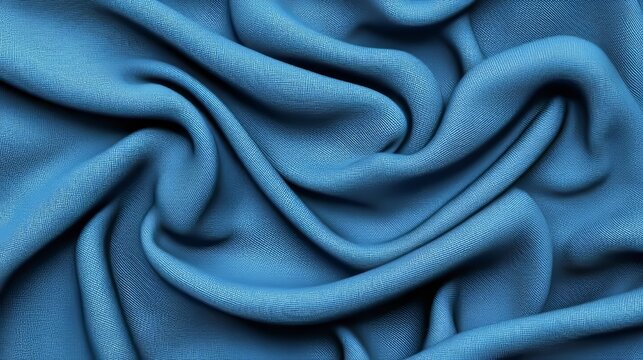 Organic cotton fabric, close-up of texture, 3D illustration