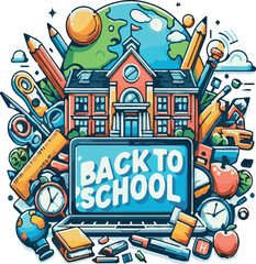 Back to school Vector illustration