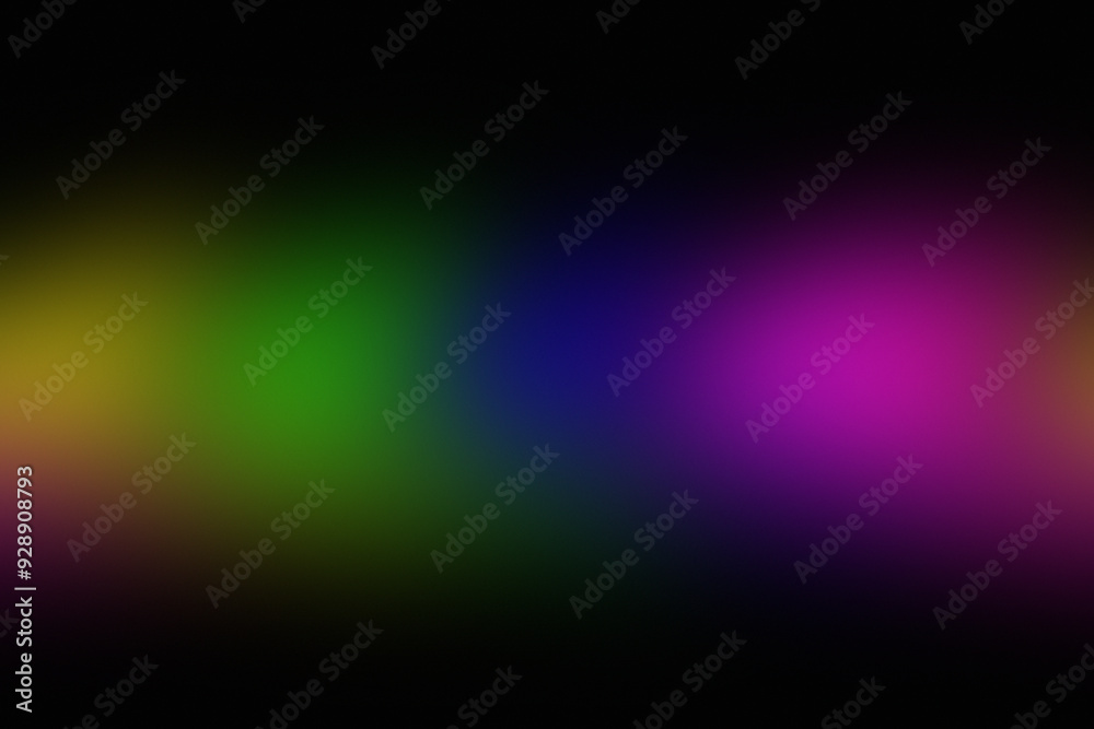 Leinwandbilder A vibrant display of colors blends together in a dark background, creating an abstract visual effect that captivates the viewer's attention