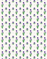 tulip flower seamless pattern