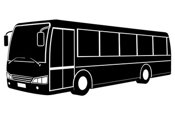  A realistic vector illustration of a hybrid bus 