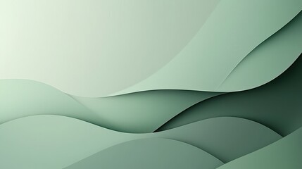 Gentle curves of green hues blend together, offering a tranquil visual experience perfect for artistic inspiration
