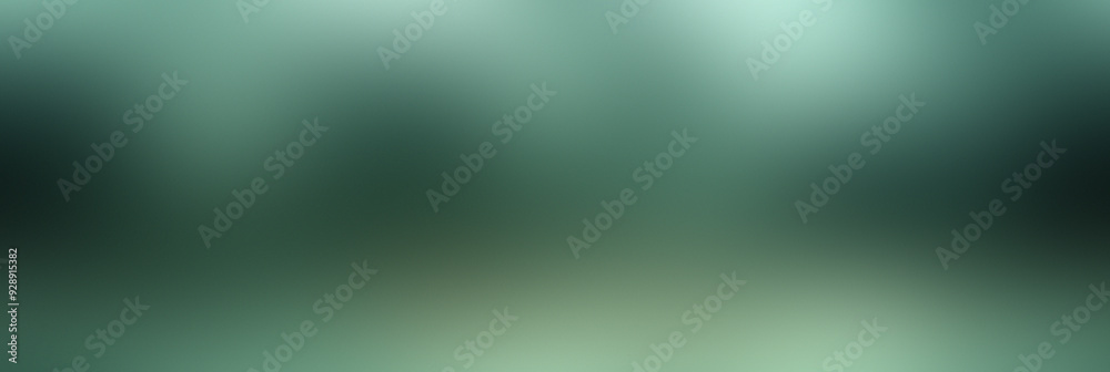 Leinwandbilder gradient green misty atmosphere, creating a tranquil and serene forest setting as soft morning light