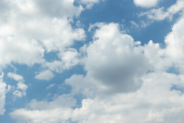 Natural background of blue sky with clouds