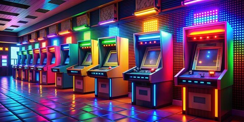 Retro Arcade Excitement: Pixelated graphics and bold colors evoke nostalgia and excitement, with notifications that flash and buzz with infectious energy.
