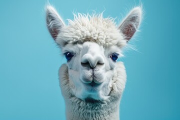 Obraz premium White Llama Close Up