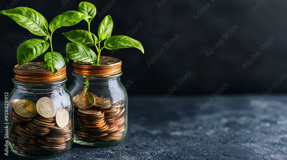 Poster An illustration showing the importance of building an emergency fund with a focus on setting aside money for unexpected expenses Stock Photo with copy space