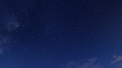 Fototapeta premium Night sky with stars and clouds.