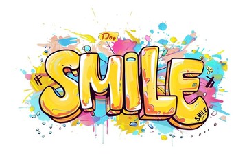 Fototapeta premium A graffiti style text featuring 