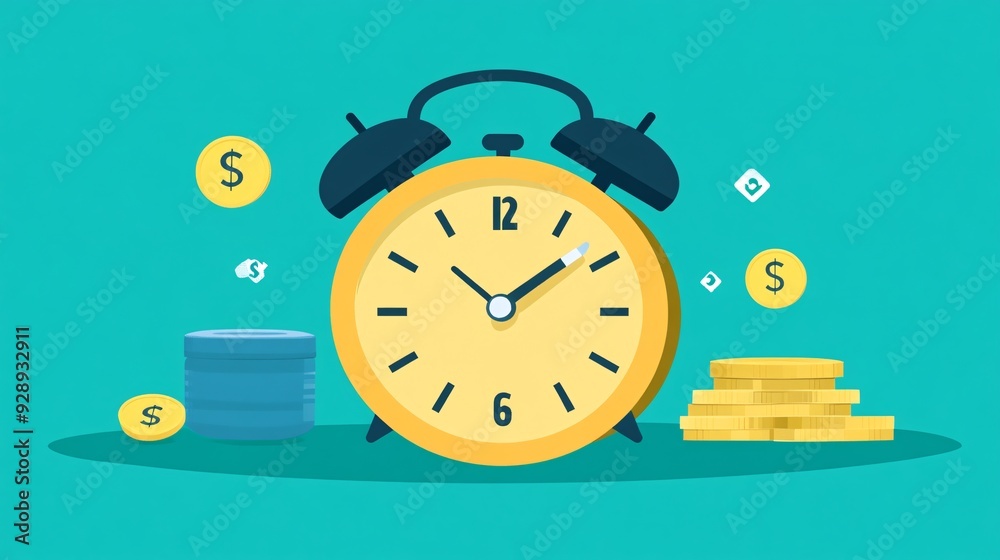 Poster an infographic showing how to prioritize financial goals such as paying off debt saving for retireme