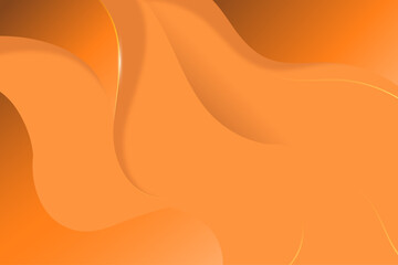 Abstract background with waves, 3d orange background