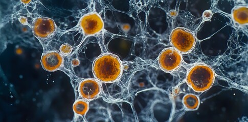 Abstract Microstructure: Network of Interconnected Orbs