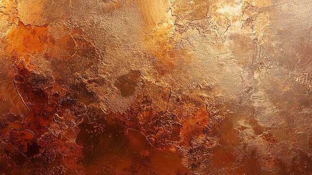 Textured copper background with warm metallic hues organic patterns and subtle variations in tone ideal for creative projects and design inspiration