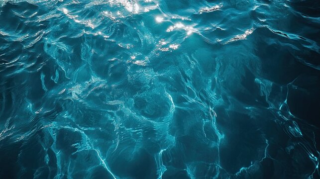 Transparent blue clear water surface texture soft ripples sunlight reflections natural fluidity calming aesthetic ocean vibes minimalistic design depth visual high-quality wallpaper art serene