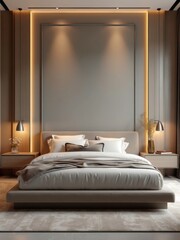 Modern Minimalist Bedroom Interior