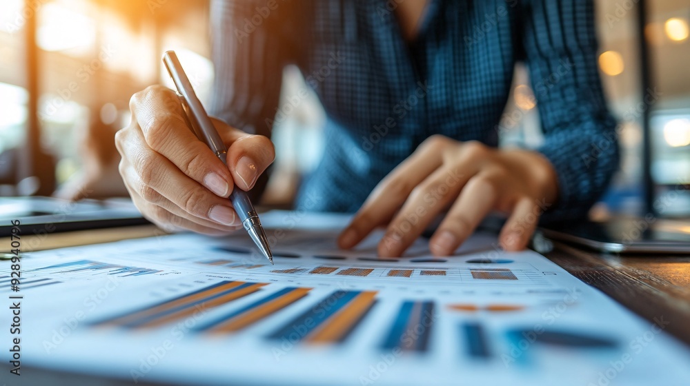 Poster A visual guide showing the benefits of having a diversified income stream with tips on how to create multiple sources of income Stock Photo with copy space