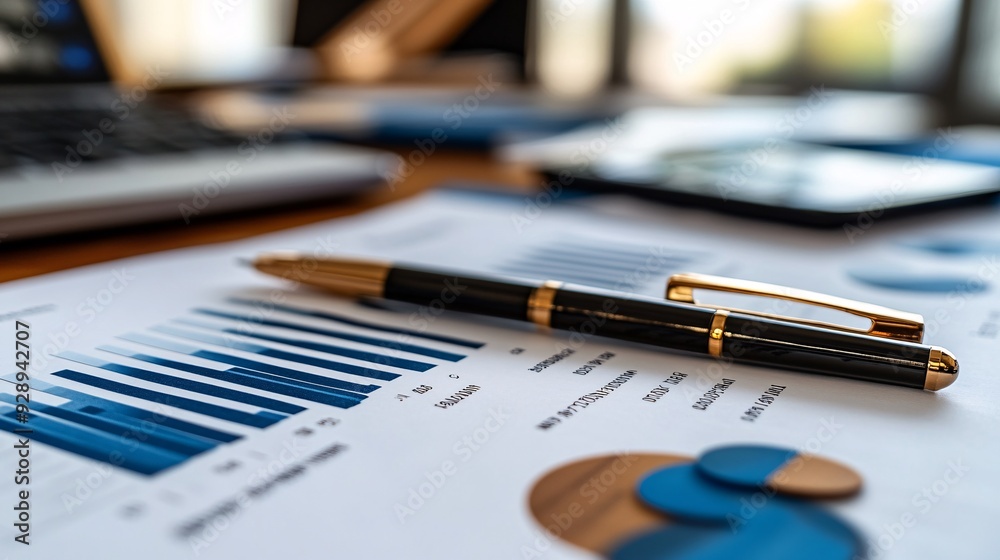 Poster A visual guide showing how to manage finances during an economic downturn with tips on saving reducing expenses and protecting investments Stock Photo with copy space