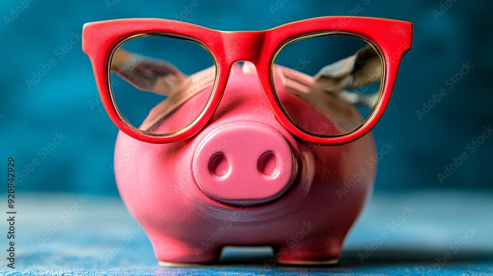 Poster A visual guide showing how to manage finances during an economic downturn with tips on saving reducing expenses and protecting investments Stock Photo with copy space