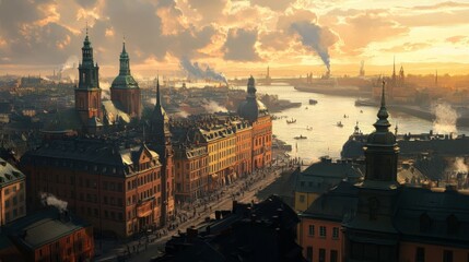 Summer headphones teen girl