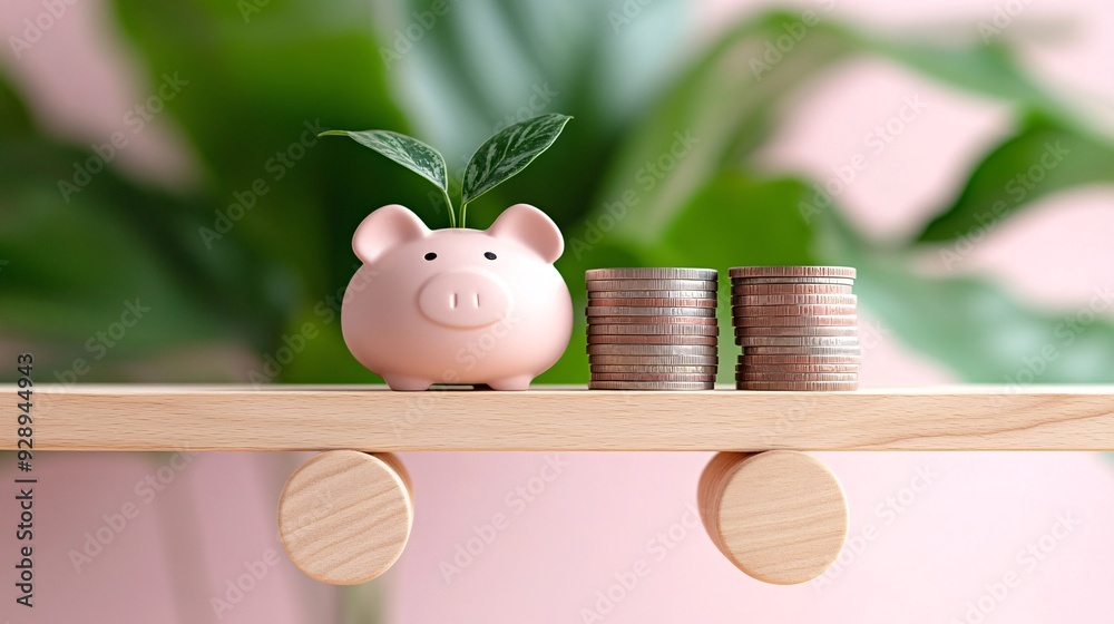 Poster an infographic showing how to balance short-term and long-term financial goals with tips on how to p