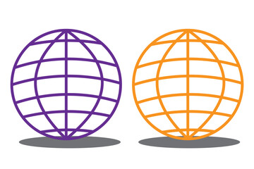 Internet icon vector. Website sign symbol vector. Internet vector icon illustration isolated on white background