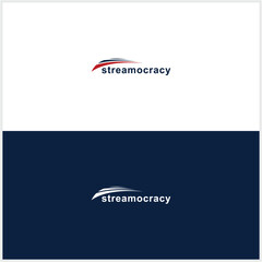 abstract logo sharp lines, speed