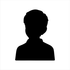 Kid silhouette vector illustration design on white background.