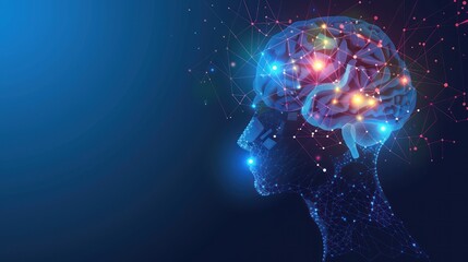 Human Brain, Abstract Illustration