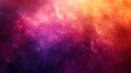 Obraz premium Stunning space nebula with vibrant colors of pink, orange, purple, blue and yellow.