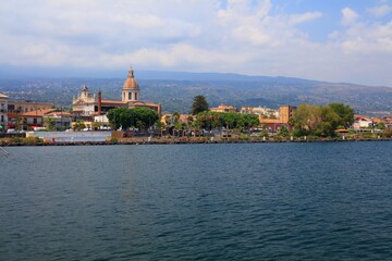 Obraz premium Riposto town, Metropolitan City of Catania, Italy