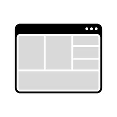 Web Page Layout Icons

