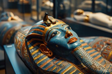 A detailed view of a human-shaped statue from various angles and perspectives