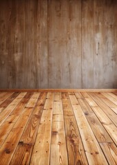 Naklejka premium Rustic wooden floor with a warm natural tone