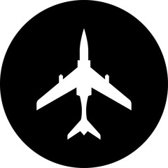 Obraz premium Plane icon isolated on white background. Airplane symbol in flat style. Airplane icon vector. Flight transport symbol. Travel illustration. Vector 