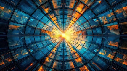 Glass Tunnel to the Sky