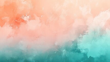 Obraz premium A vibrant, abstract sky with clouds in shades of orange and blue.