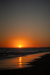 Atardecer en la playa