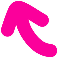pink arrow icon element 