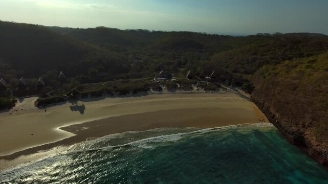 Ocean beach  lombok Mountine nature road motorcycle touring boat