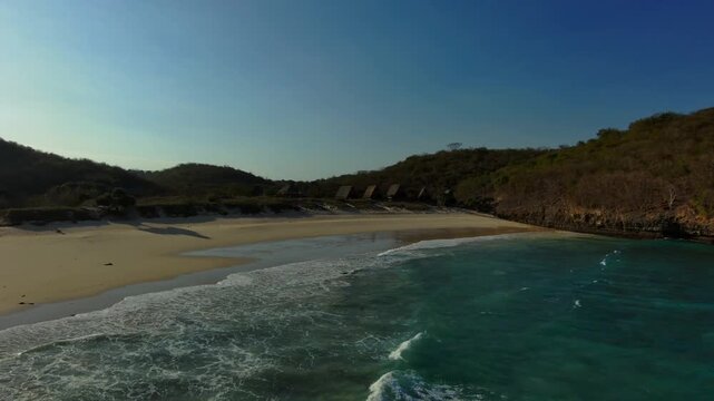 Ocean beach  lombok Mountine nature road motorcycle touring boat