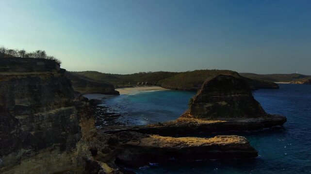 Ocean beach  lombok Mountine nature road motorcycle touring boat