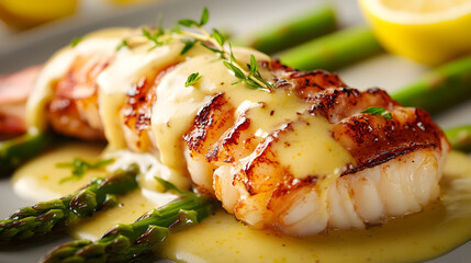 Lovely Lobster Tail with Creamy Beurre Blanc Sauce